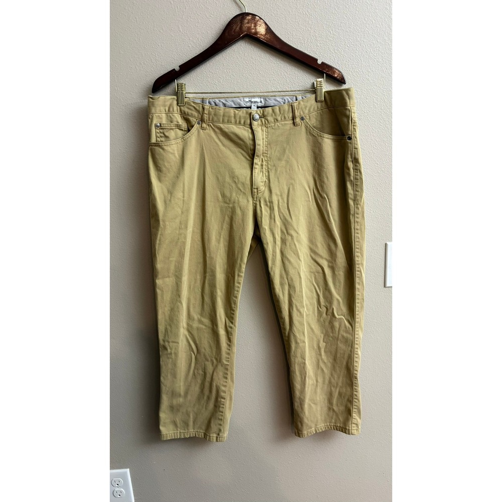 Peter Millar Pants 40 Tan Khaki Cotton Modal Stretch Chino Casual Trousers
